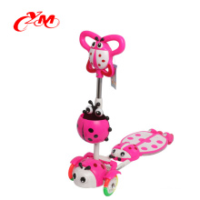 CE approved safe push 3 wheel kid powered scooter/best selling kid motorcycle scooter with seat/hight quality kick foot scooter